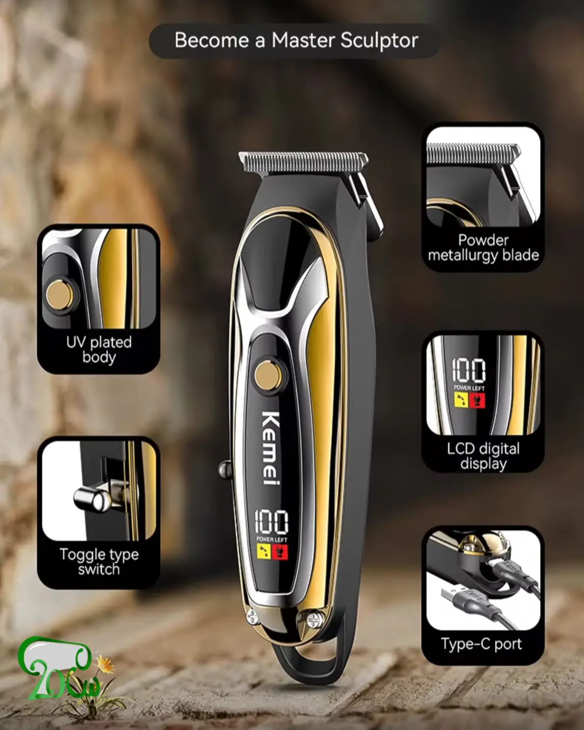 ماشین اصلاح موی سر و صورت کیمی مدل Kemei KM-1598