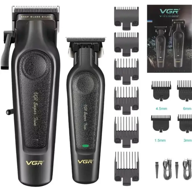 ماشین اصلاح سر و صورت دوقلو وی‌جی‌ار مدل V-197&995